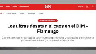O jornal “As”, da Espanha, destacou que houve “caos”