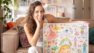 Artista paulista transforma desenhos infantis em obras de arte