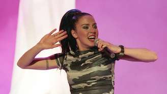 Mel C, cantora das Spice Girls, em 1997