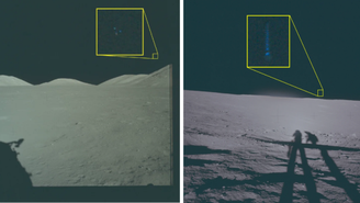Astronautas avistaram objetos não identificados nas proximidades da lua