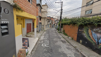 Rua Piraúba, em Jaguaré, na Zona Oeste de SP, antes da explosão