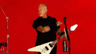 James Hetfield, vocalista e guitarrista do Metallica, em 2025