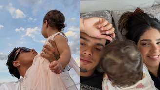 Filho de Ronaldinho Gaúcho celebra 1º ano da filha com Giovanna Buscacio