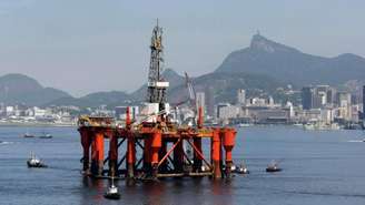 Uma plataforma da Petrobras no Rio de Janeiro.