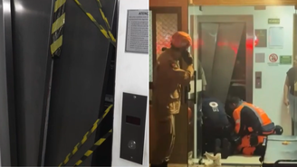 Elevador despenca em João Pessoa; mulher fica paraplégica e filhos sofrem escoriações