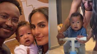 Carol Peixinho mostra filho com Thiaguinho em momento fofo com a primeira bicicleta