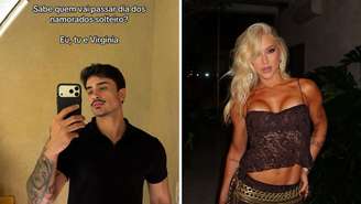 Guilherme Queiroz ganhou comentário de Virginia Fonseca em post no TikTok