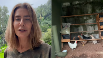 Maitê Proença mostra vida no campo