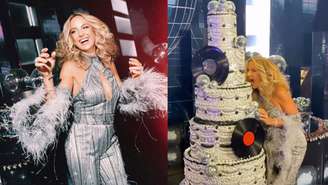 Ticiane Pinheiro comemora 50 anos com festa luxuosa inspirada nos anos 80, decoração cenográfica, famosos, shows e bolo gigante 
