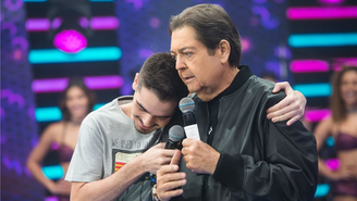 Faustão e João Silva quando trabalhavam juntos na Band