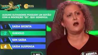 Participante do Show do Milhão erra primeira pergunta após um minuto no programa