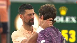 Novak Djokovic perdeu de virada para o brasileiro João Fonseca