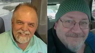 Barney Kurowicki (à esquerda) recebeu um rim com o vírus da raiva de James Martin