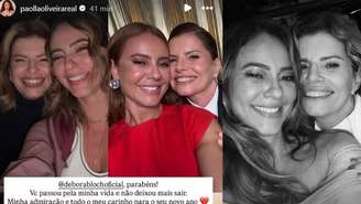 Paolla Oliveira celebra Débora Bloch e mostra o poder da amizade feminina