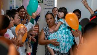 Após 7 anos internada, Maria Clara recebeu alta do Hospital da Criança e Maternidade de Rio Preto (SP)