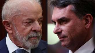 Lula (PT) lidera as estimativas de intenção de voto sobre Flávio Bolsonaro (PL) para 2026, em uma disputa que deve reeditar a polarização de quatro anos atrás.
