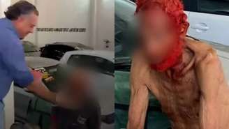 Idoso em situação de rua tem cabelos e barba pintados de vermelho por empresário em troca de roupas