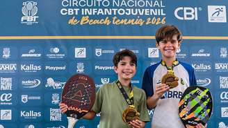 Renato Frugoni de branco e Guilherme Branco de verde 