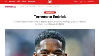 Jornal espanhol chama Endrick de ‘Terremoto’ e aponta jogador como favorito para assumir camisa 9 do Brasil na Copa
