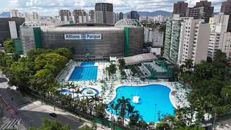 Clube social do Palmeiras ao lado do estádio