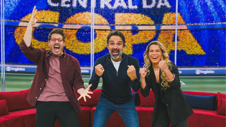 Fábio Porchat, Tadeu Schmdit e Tamires apresentam o Central da Copa