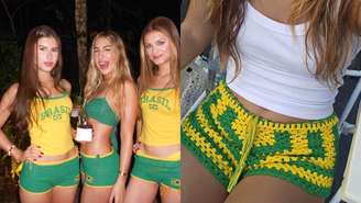 Aprenda a fazer um shortinho de crochê para a Copa
