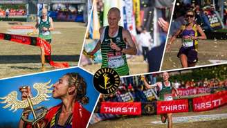Sul-africanos George Kusche e Gerda Steyn pulverizam recordes (Foto: Comrades Marathon)