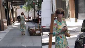 Virginia encontra Anna Wintour em Nova York, mas erra pronúncia do nome da jornalista