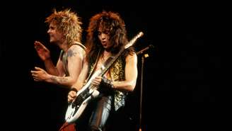Ozzy Osbourne no Rio de Janeiro, no Brasil, com Brad Gillis