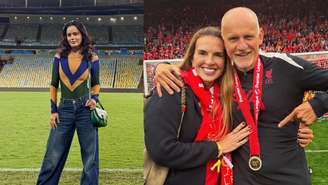 Da esquerda para a direita, Luciele Camargo e Andrea e Taffarel