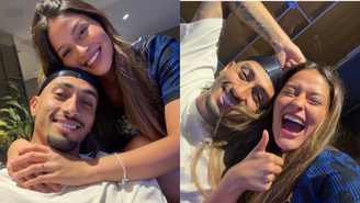 Natalia Belloli afirma que o apoio de Raphinha e do filho Gael é fundamental para enfrentar a exposição pública