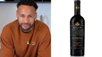 Neymar Jr. vende vinho por até R$50 mil a garrafa.