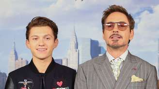 Tom Holland e Robert Downey Jr.