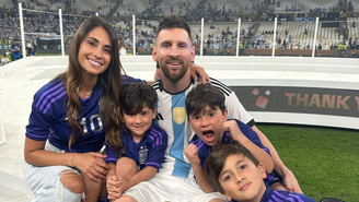 Antonela e Messi 