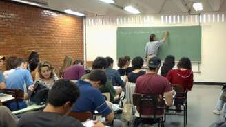 Sala de aula da educação superior