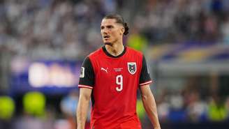 Marcel Sabitzer (Áustria) durante jogo contra a Argentina, no dia 22.06.2026. 