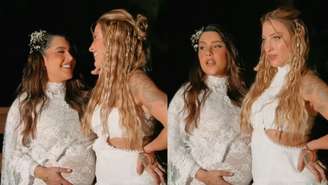 Tati Dias e Lauana Prado se casam neste domingo, em Ubatuba; cerimônia acontece durante a gravidez de sete meses da cantora