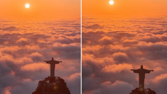 Imagens foram registradas neste domingo, 28