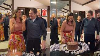 Faustão participou da comemoração de Luciana Cardoso e também apareceu em um novo registro publicado por Tom Cavalcante