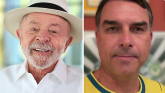 Os pré-candidatos Lula (PT) e Flávio Bolsonaro (PL) seguem concentrando as maiores porcentagens de intenções de voto nas pesquisas eleitorais