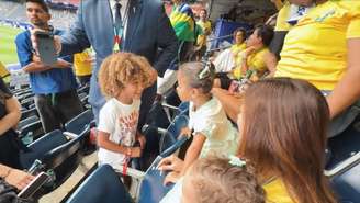 Bruna Biancardi mostra encontro de Mavie com filha de Jimmy Butler e lamenta Neymar no banco