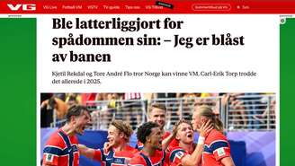 VG (Noruega): "Foi ridicularizado por sua previsão: – Estou impressionado", escreveu o jornal sobre classificação da Noruega