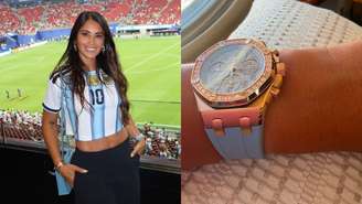 Esposa de Messi, Antonela Roccuzzo ostenta relógio de R$ 242 mil e se declara para o marido —