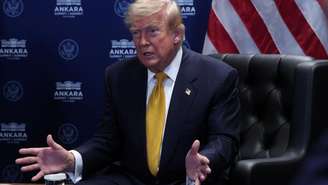 Donald Trump na cúpula da Otan em Ancara, na Turquia, em 8 de julho de 2026.