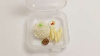 Miniaturas que imitam alimentos de verdade conquistaram colecionadores e viralizaram nas redes sociais. Algumas utilizam luz UV para transformar um líquido fotossensível em um objeto sólido