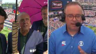 Galvão Bueno e Everaldo Marques reclamaram do calor em estádio de Boston