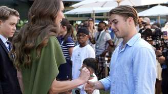 Kate Middleton protagonizou um momento especial ao surpreender o tenista Arthur Fery durante Wimbledon