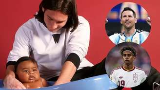 Foto de Lionel Messi dando banho no bebê Lamine Yamal voltou a viralizar antes da final da Copa do Mundo de 2026; entenda