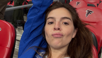 Filha de Maradona em jogo da semifinal da Copa
