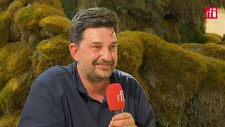 Tiago Rodrigues, diretor do Festival de Avignon, em 12 de julho de 2026.